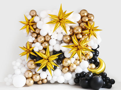 Balon din folie Stea aurie 3D, 70 cm