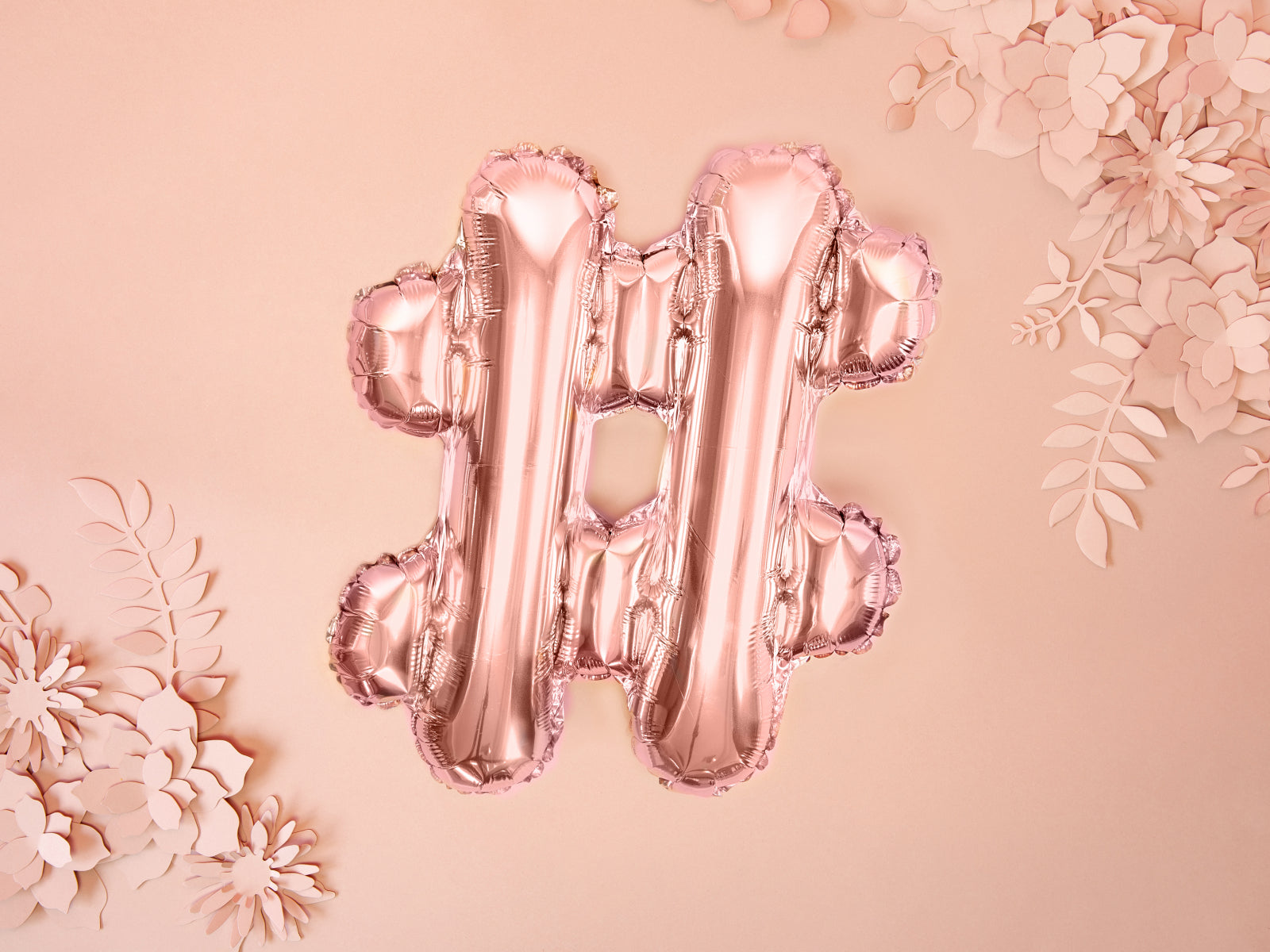 Balon folie #, 35cm, rose gold (1 buc.)