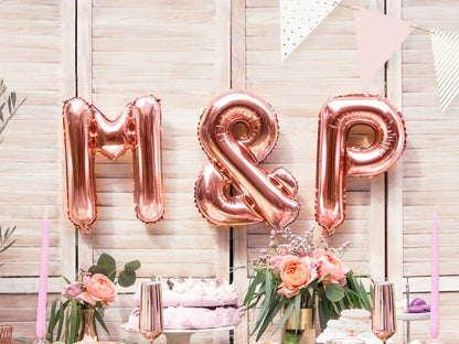 Balon folie &, 35cm, rose gold (1 buc.)
