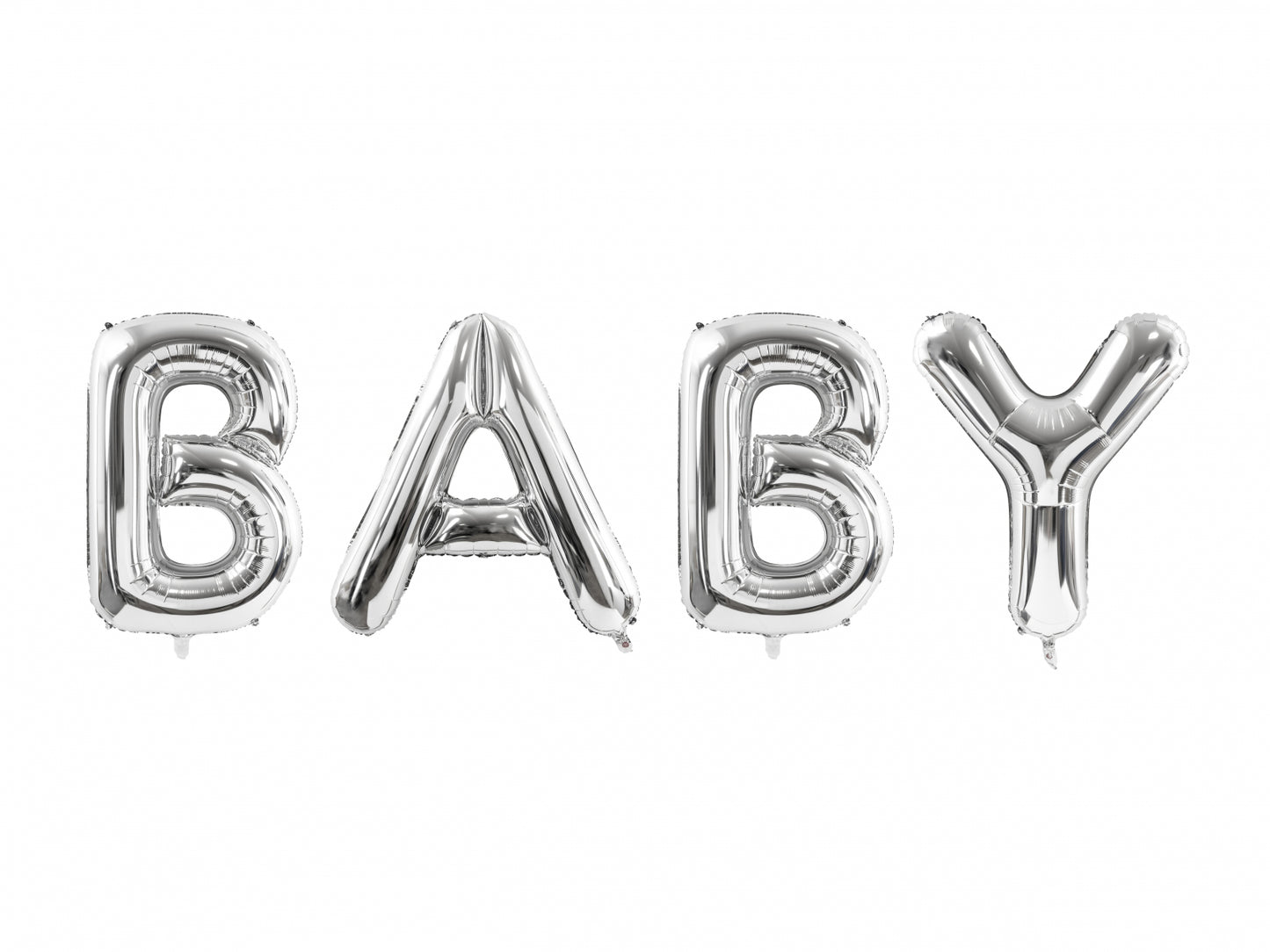 Balon folie Baby, 262x86cm, argintiu (1 buc.)