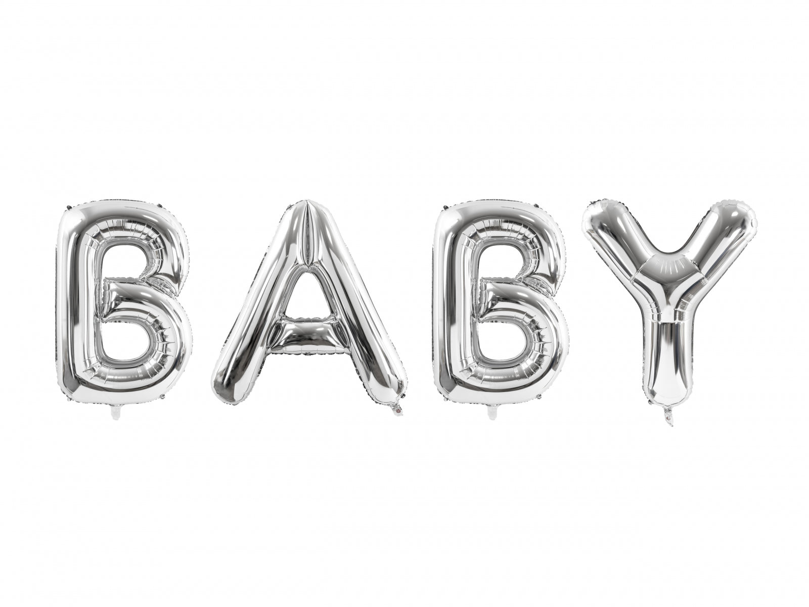 Balon folie Baby, 262x86cm, argintiu (1 buc.)