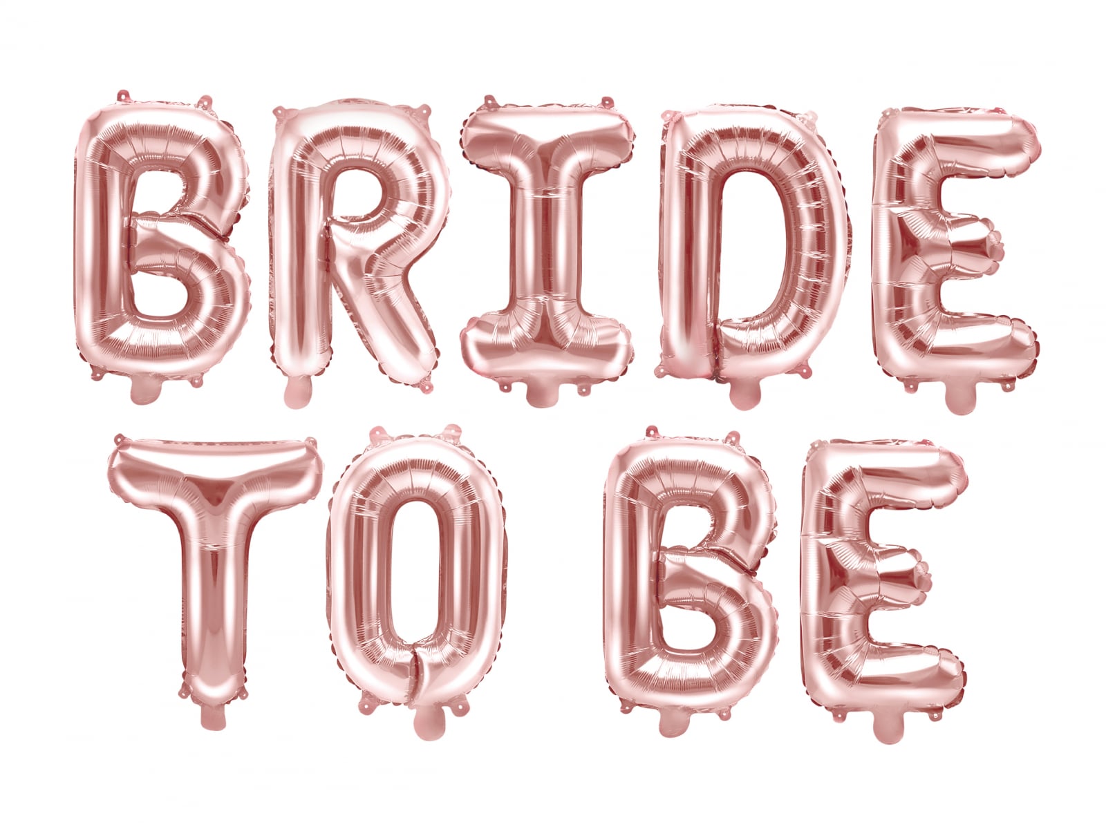 Balon folie Bride to be, 340x35cm, rose gold (1 buc.)