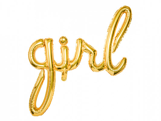 Balon folie Girl, auriu, 77x70cm (1 buc.)