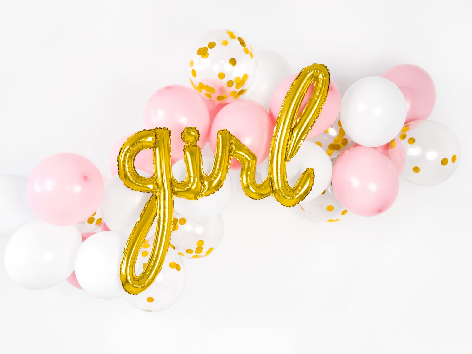 Balon folie Girl, auriu, 77x70cm (1 buc.)