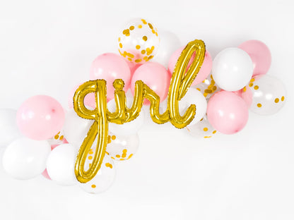 Balon folie Girl, auriu, 77x70cm (1 buc.)