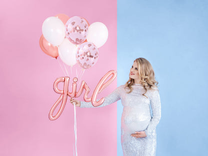 Balon folie Girl, rose gold, 77x70cm (1 buc.)
