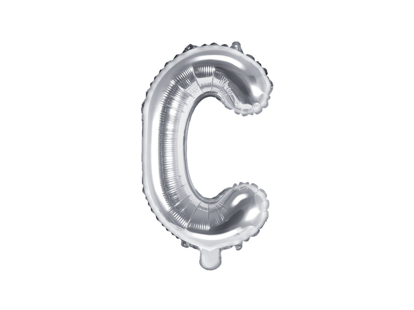 Balon folie Litera ''C'', 35cm, argintiu (1 buc.)