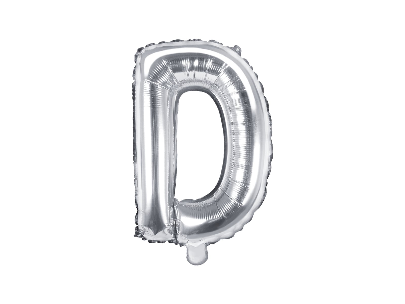 Balon folie Litera ''D'', 35cm, argintiu (1 buc.)