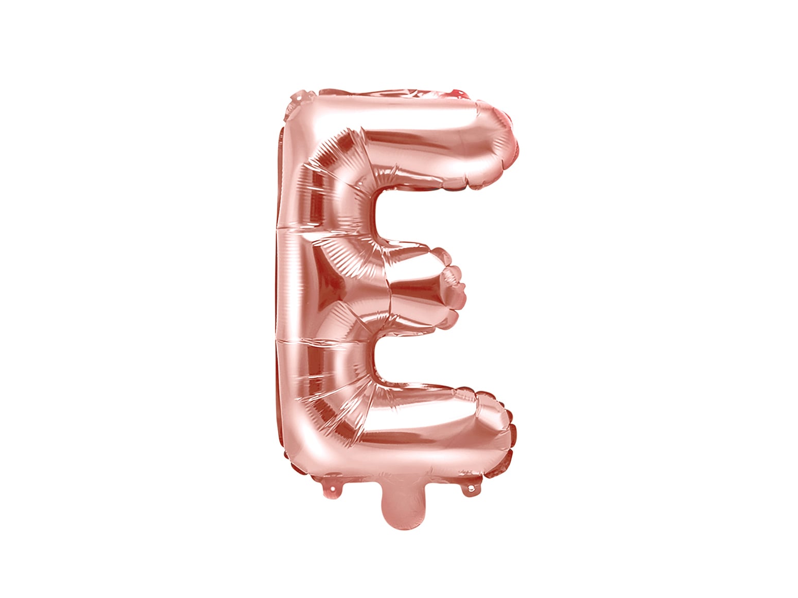 Balon folie Litera ''E'', 35cm, rose gold (1 buc.)