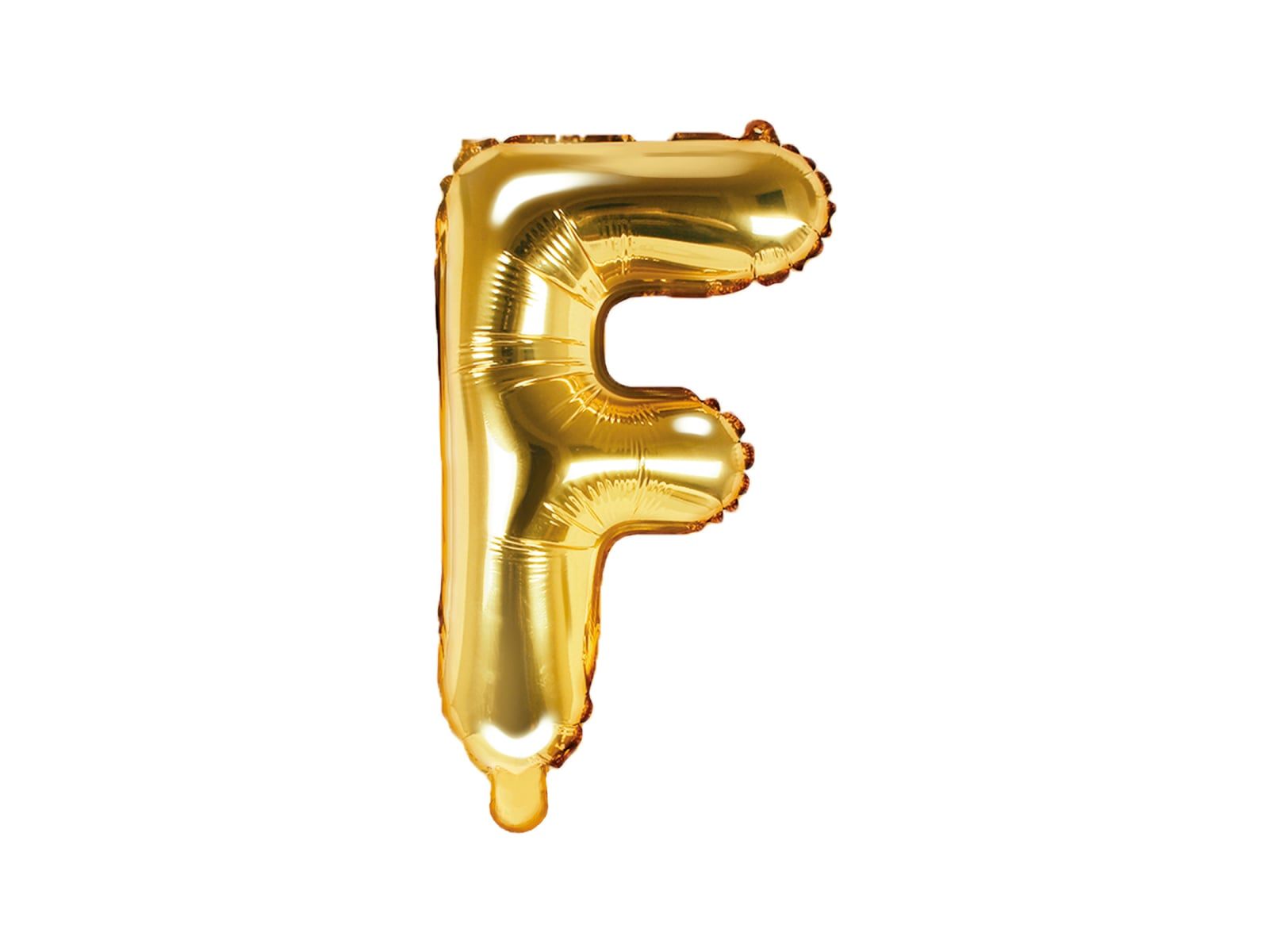 Balon folie Litera ''F'', 35cm, auriu (1 buc.)