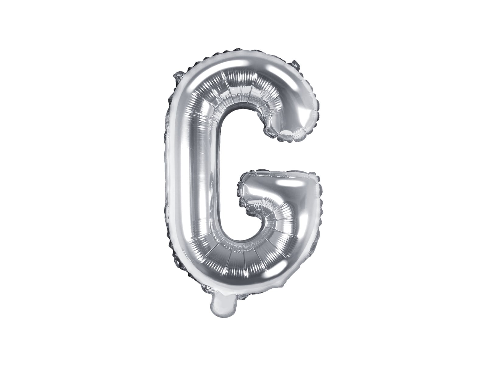 Balon folie Litera ''G'', 35cm, argintiu (1 buc.)