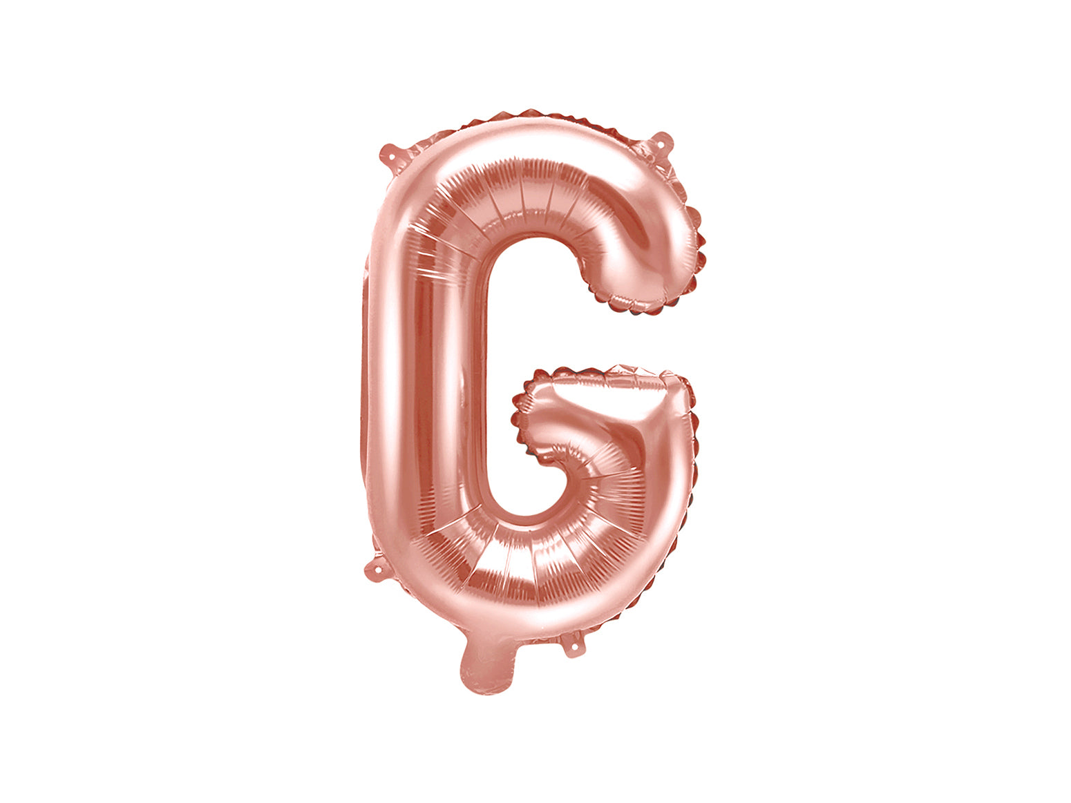Balon folie Litera ''G'', 35cm, rose gold (1 buc.)