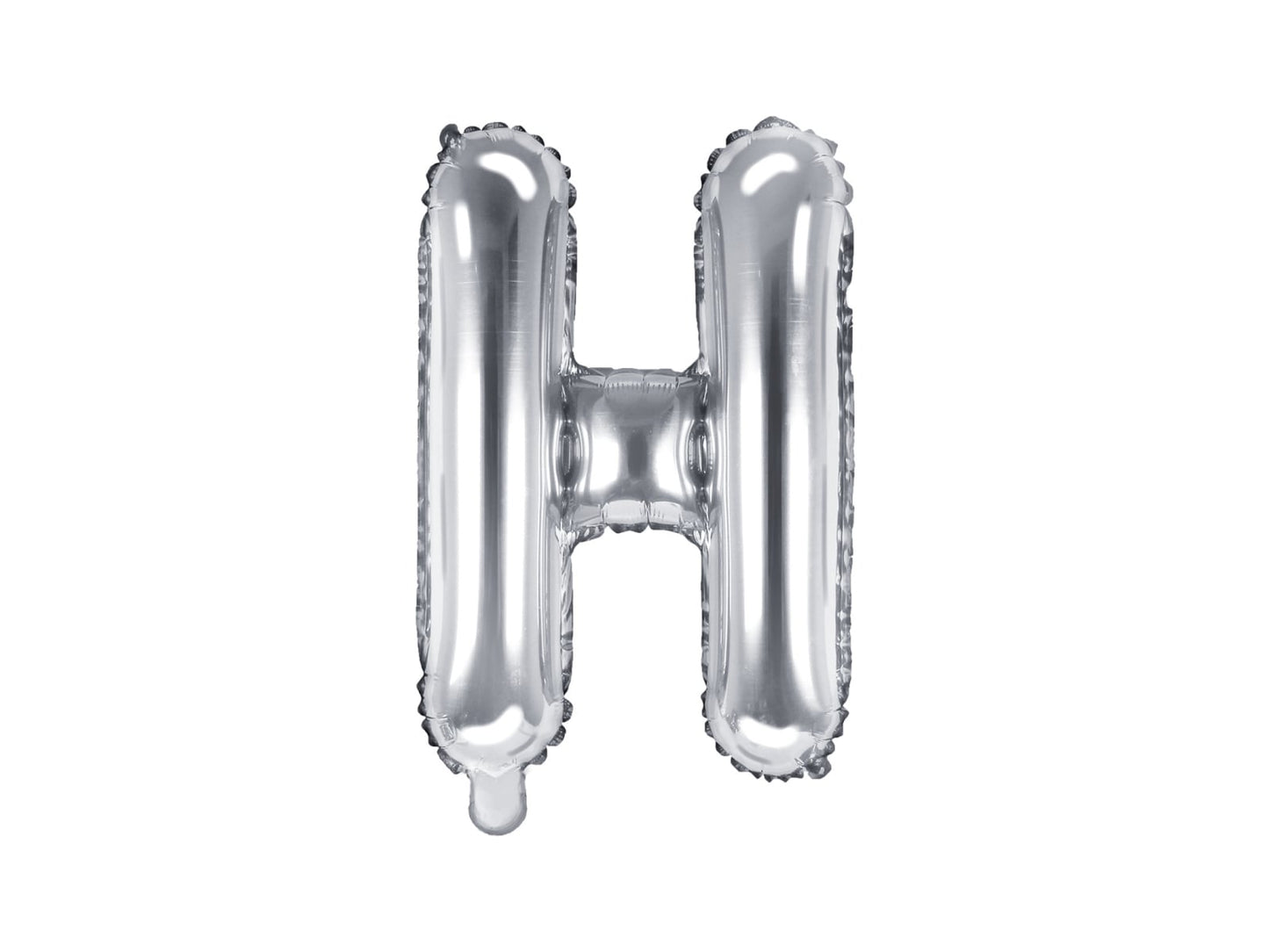 Balon folie Litera ''H'', 35cm, argintiu (1 buc.)