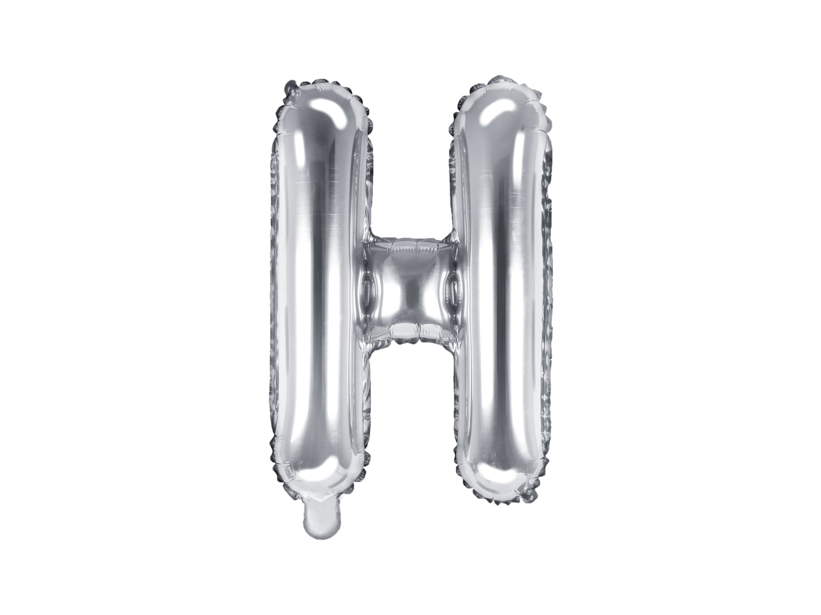 Balon folie Litera ''H'', 35cm, argintiu (1 buc.)
