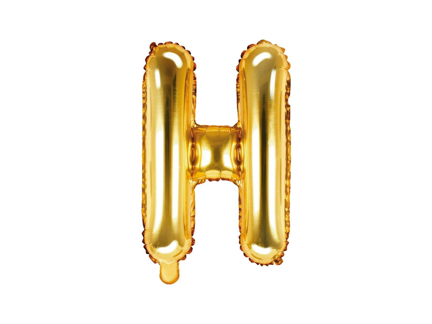 Balon folie Litera ''H'', 35cm, auriu (1 buc.)