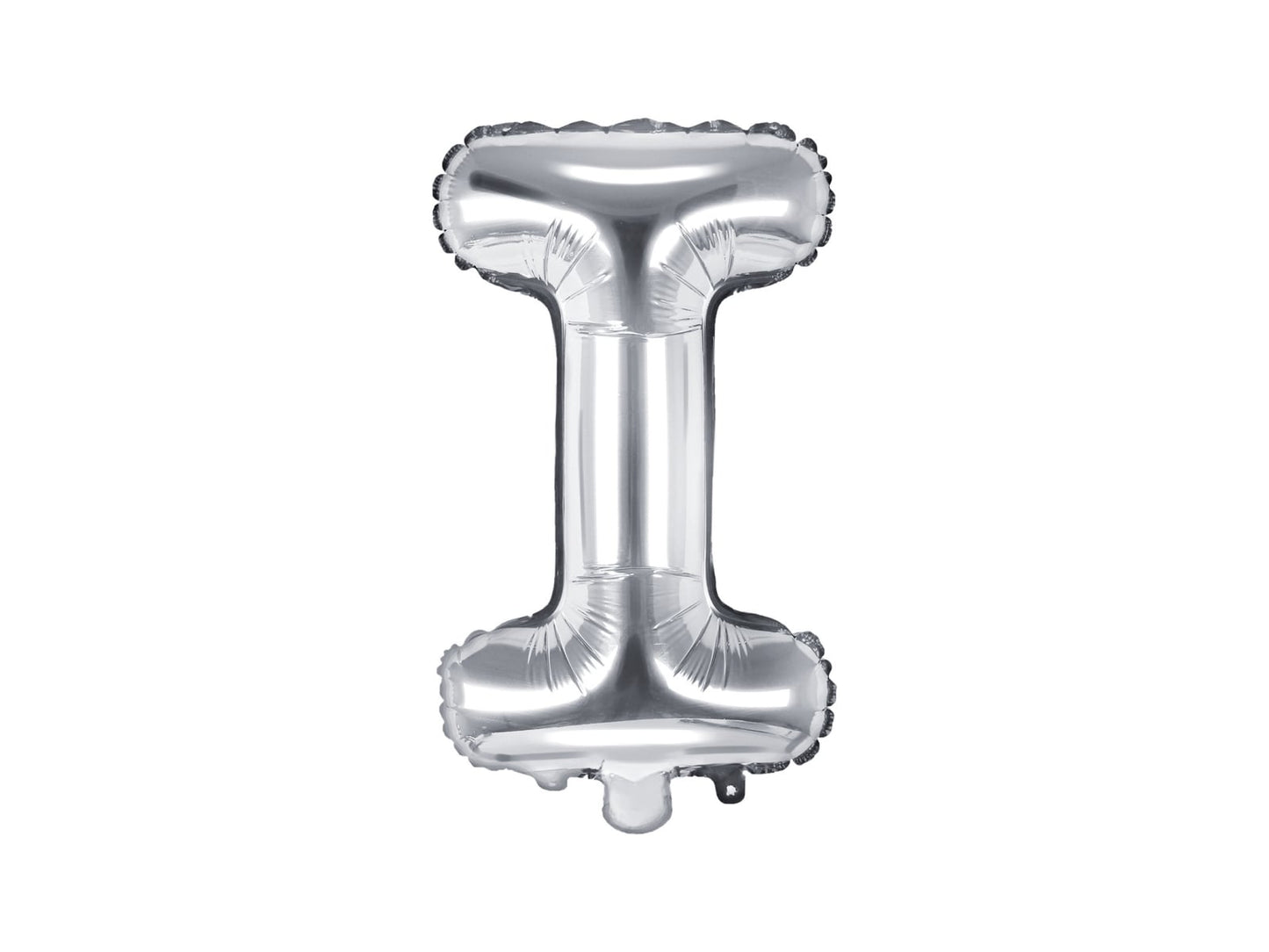 Balon folie Litera ''I'', 35cm, argintiu (1 buc.)
