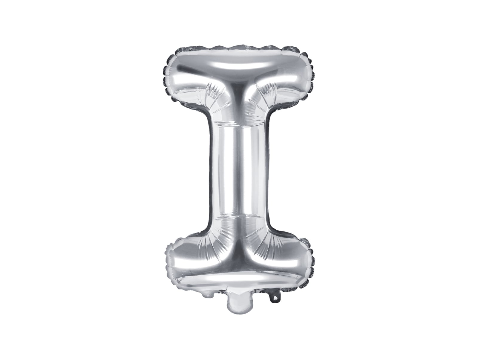 Balon folie Litera ''I'', 35cm, argintiu (1 buc.)