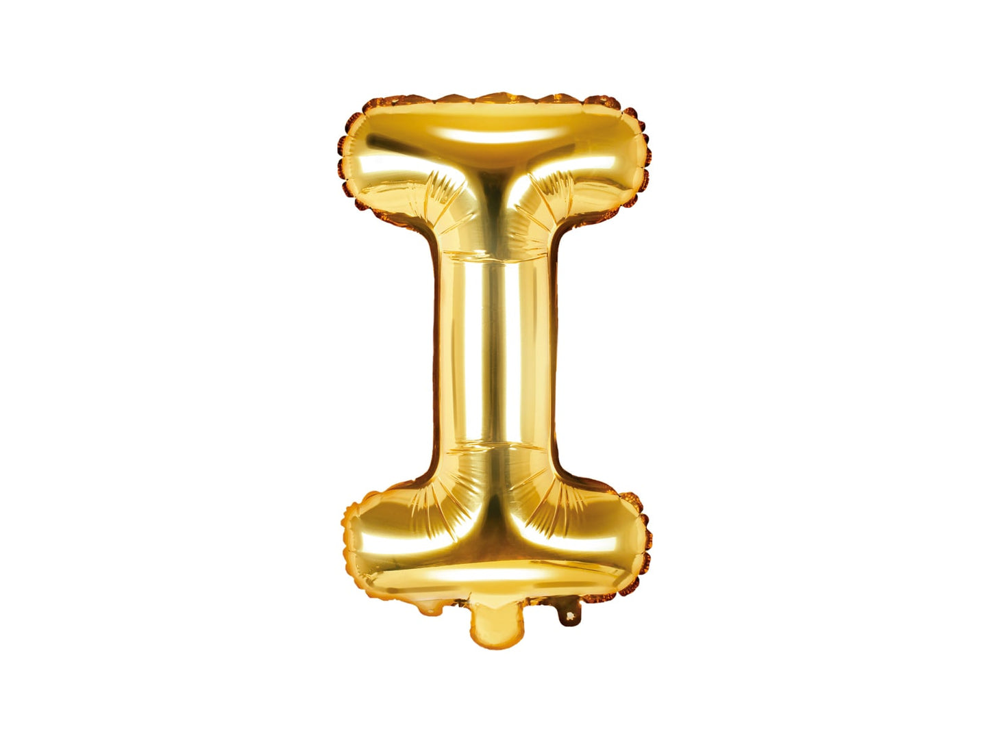 Balon folie Litera ''I'', 35cm, auriu (1 buc.)