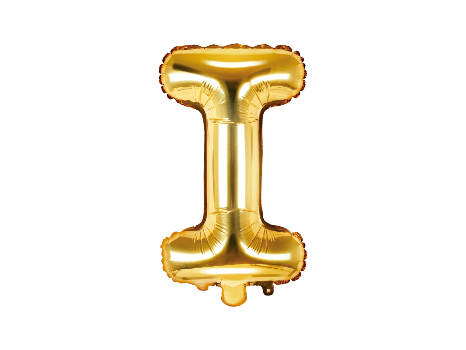 Balon folie Litera ''I'', 35cm, auriu (1 buc.)