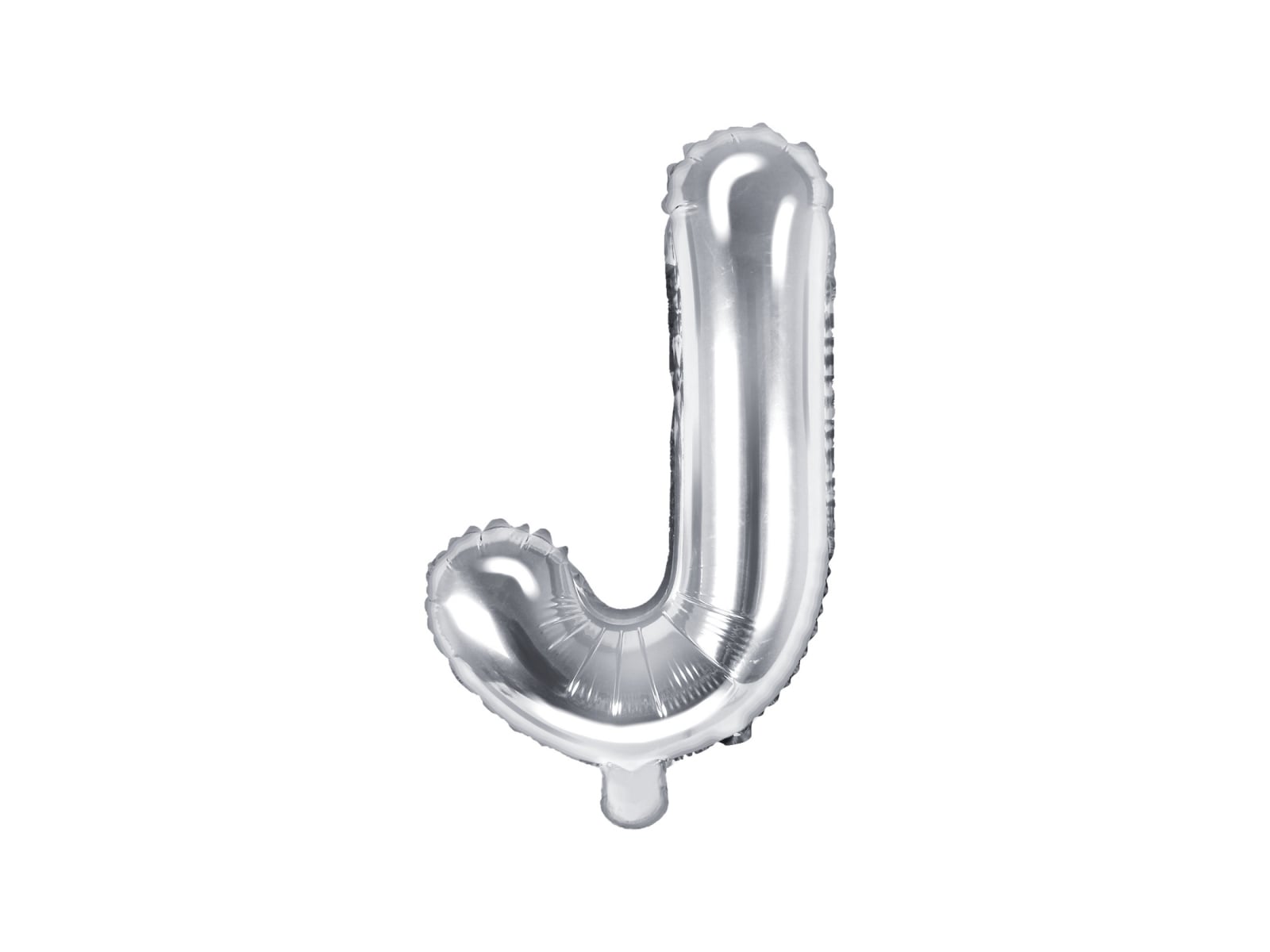 Balon folie Litera ''J'', 35cm, argintiu (1 buc.)
