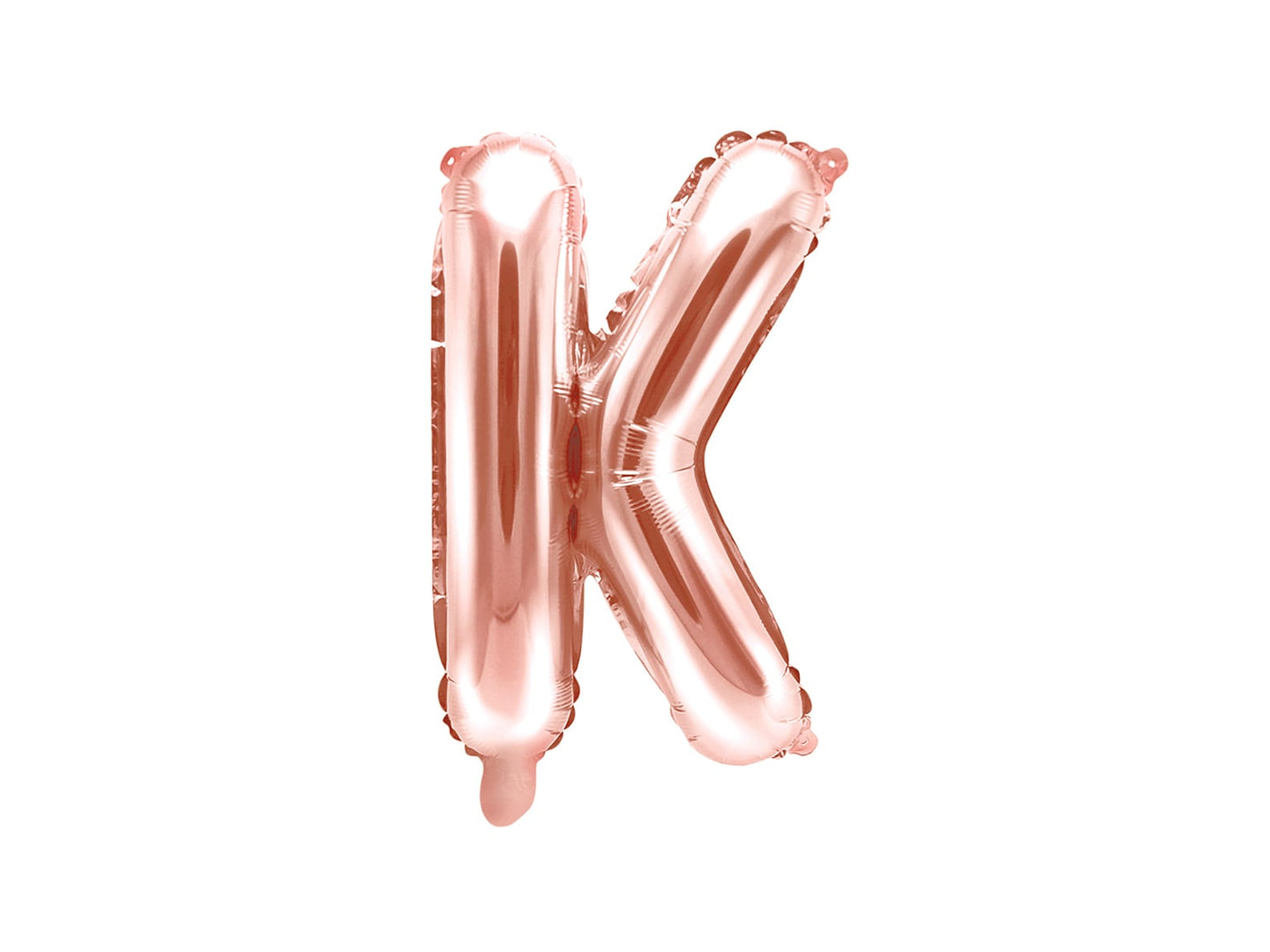 Balon folie Litera ''K'', 35cm, rose gold (1 buc.)
