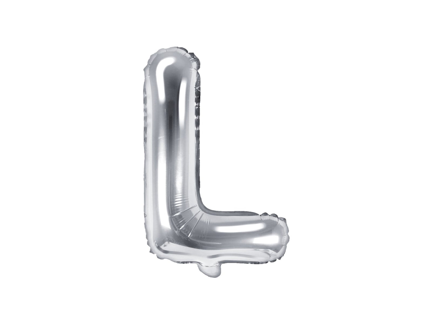 Balon folie Litera ''L'', 35cm, argintiu (1 buc.)