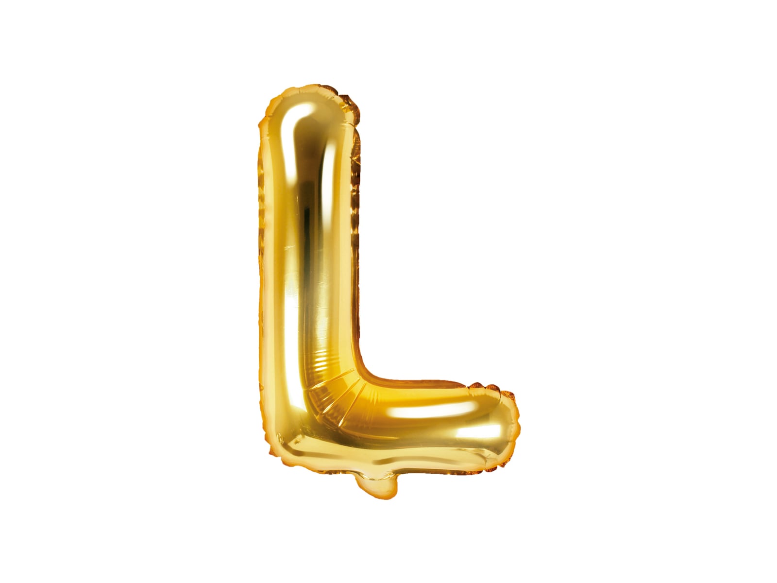 Balon folie Litera ''L'', 35cm, auriu (1 buc.)