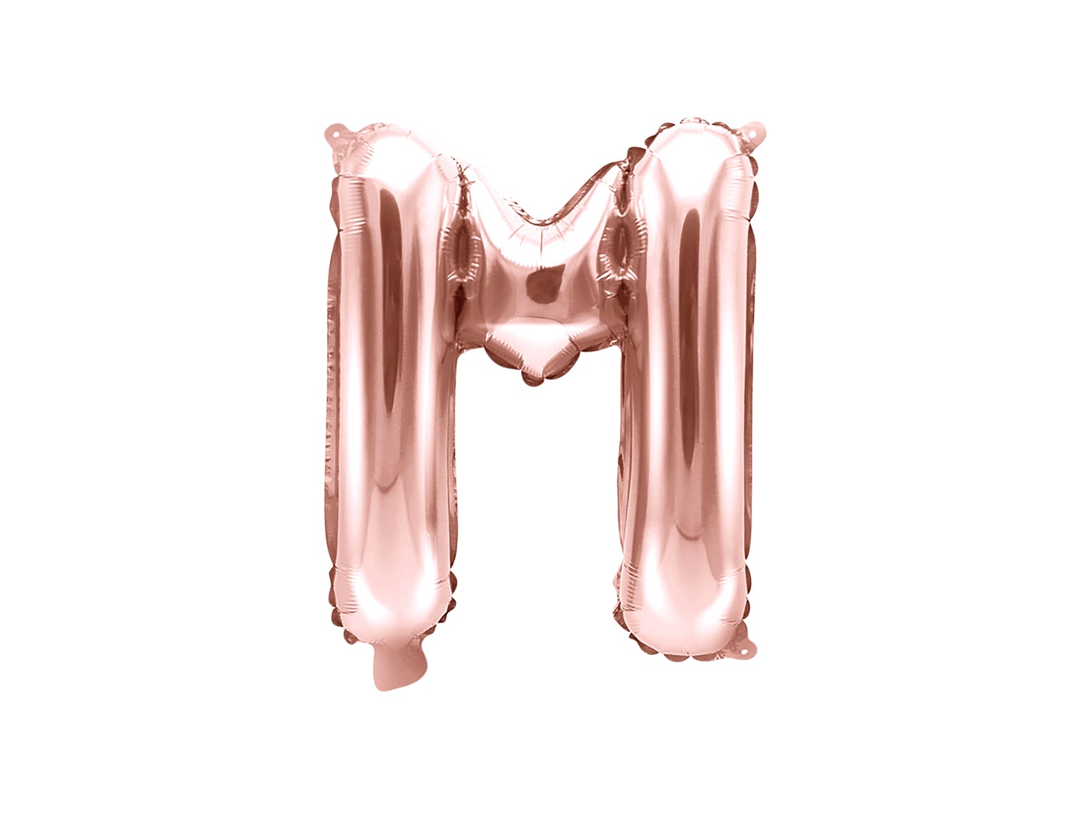 Balon folie Litera ''M'', 35cm, rose gold (1 buc.)
