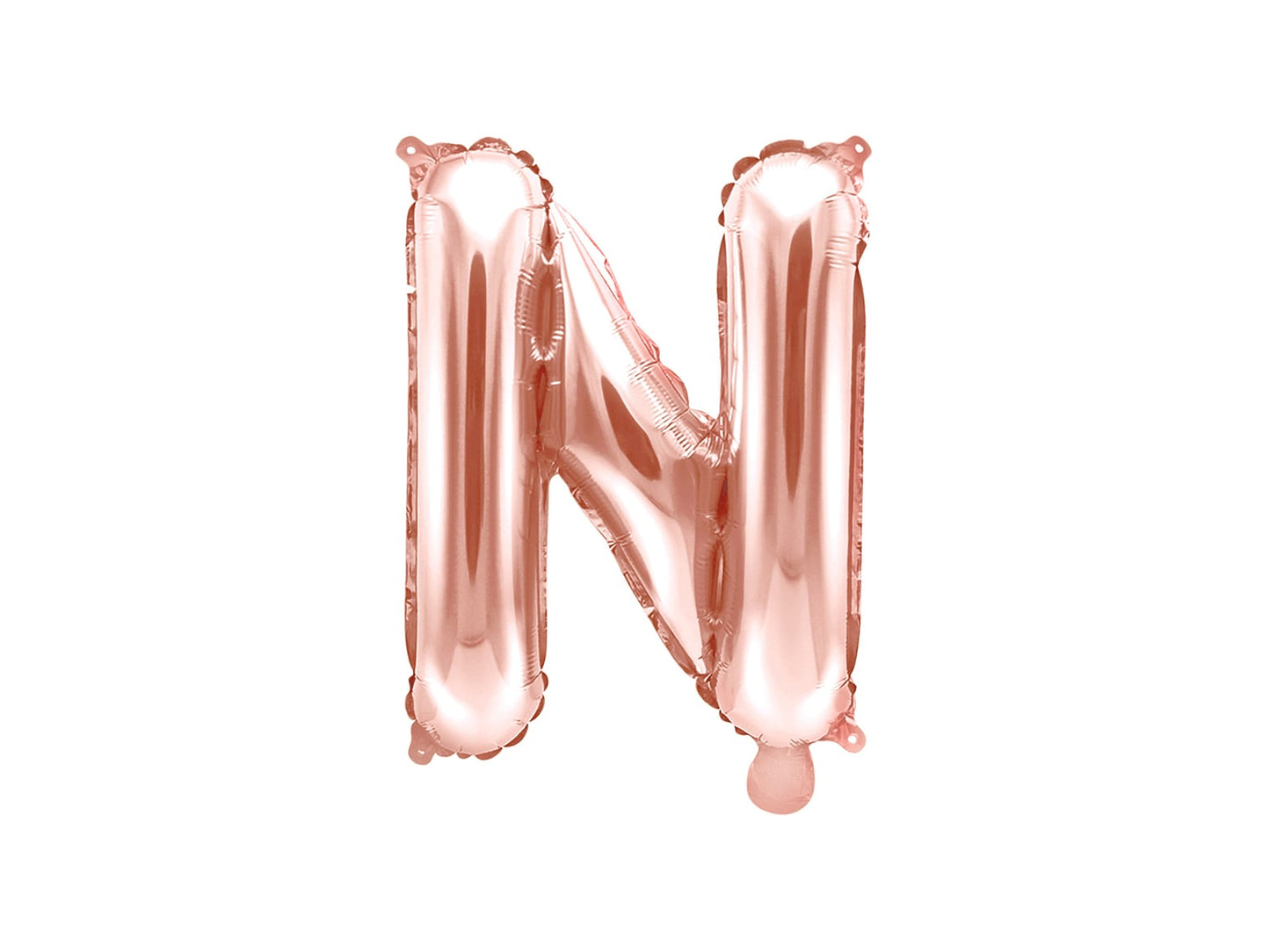 Balon folie Litera ''N'', 35cm, rose gold (1 buc.)