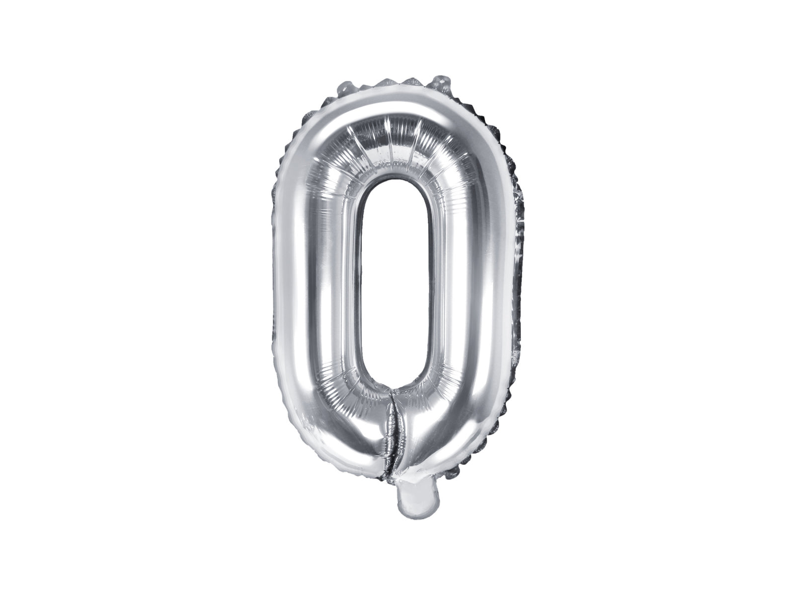 Balon folie Litera ''O'', 35cm, argintiu (1 buc.)