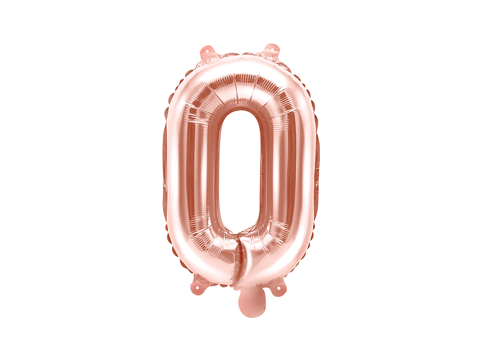Balon folie Litera ''O'', 35cm, rose gold (1 buc.)