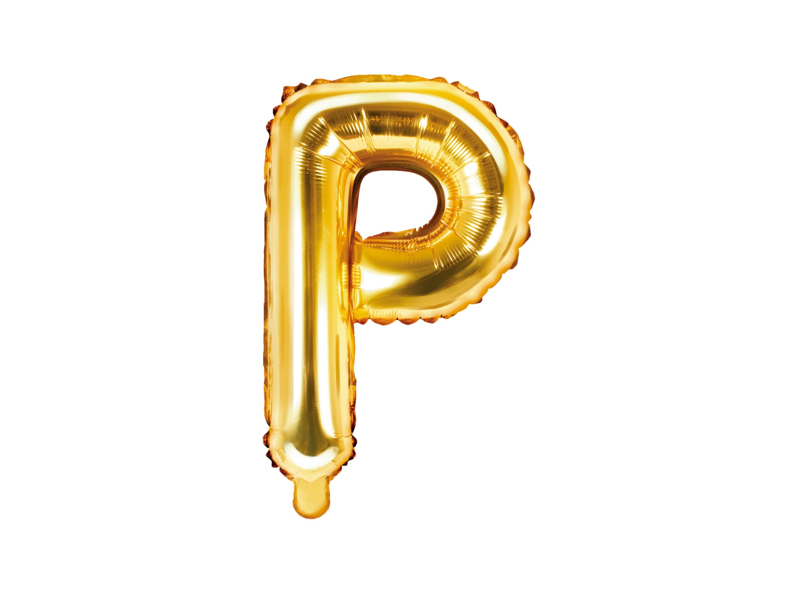 Balon folie Litera ''P'', 35cm, auriu (1 buc.)