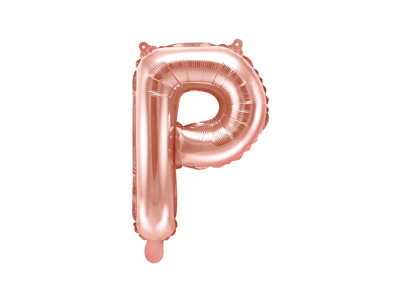 Balon folie Litera ''P'', 35cm, rose gold (1 buc.)
