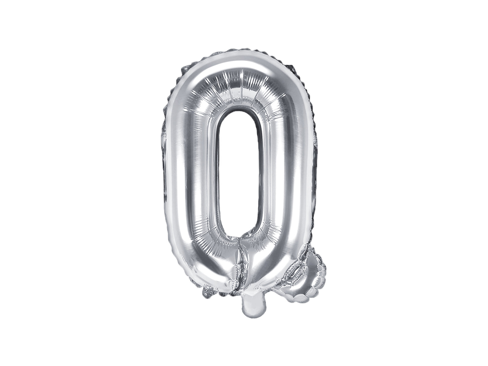 Balon folie Litera ''Q'', 35cm, argintiu (1 buc.)