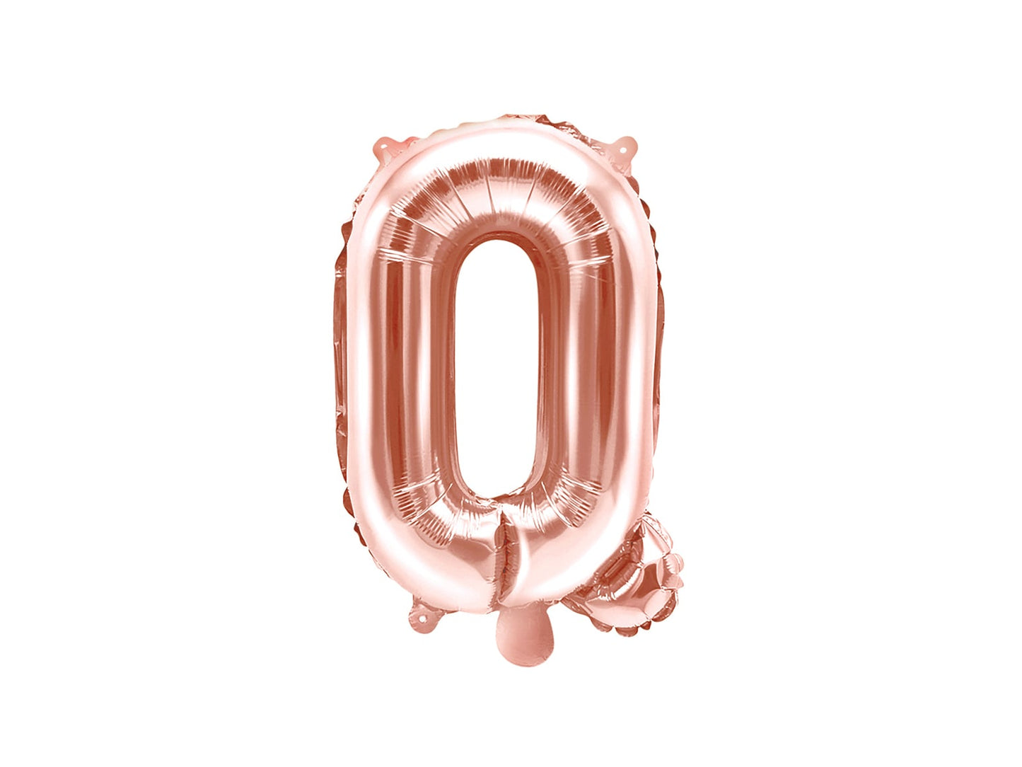 Balon folie Litera ''Q'', 35cm, rose gold (1 buc.)