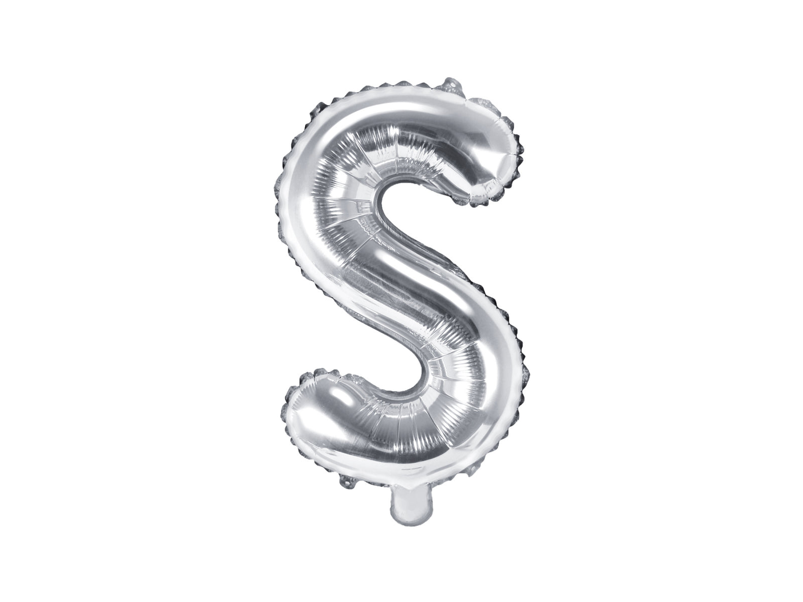 Balon folie Litera ''S'', 35cm, argintiu (1 buc.)