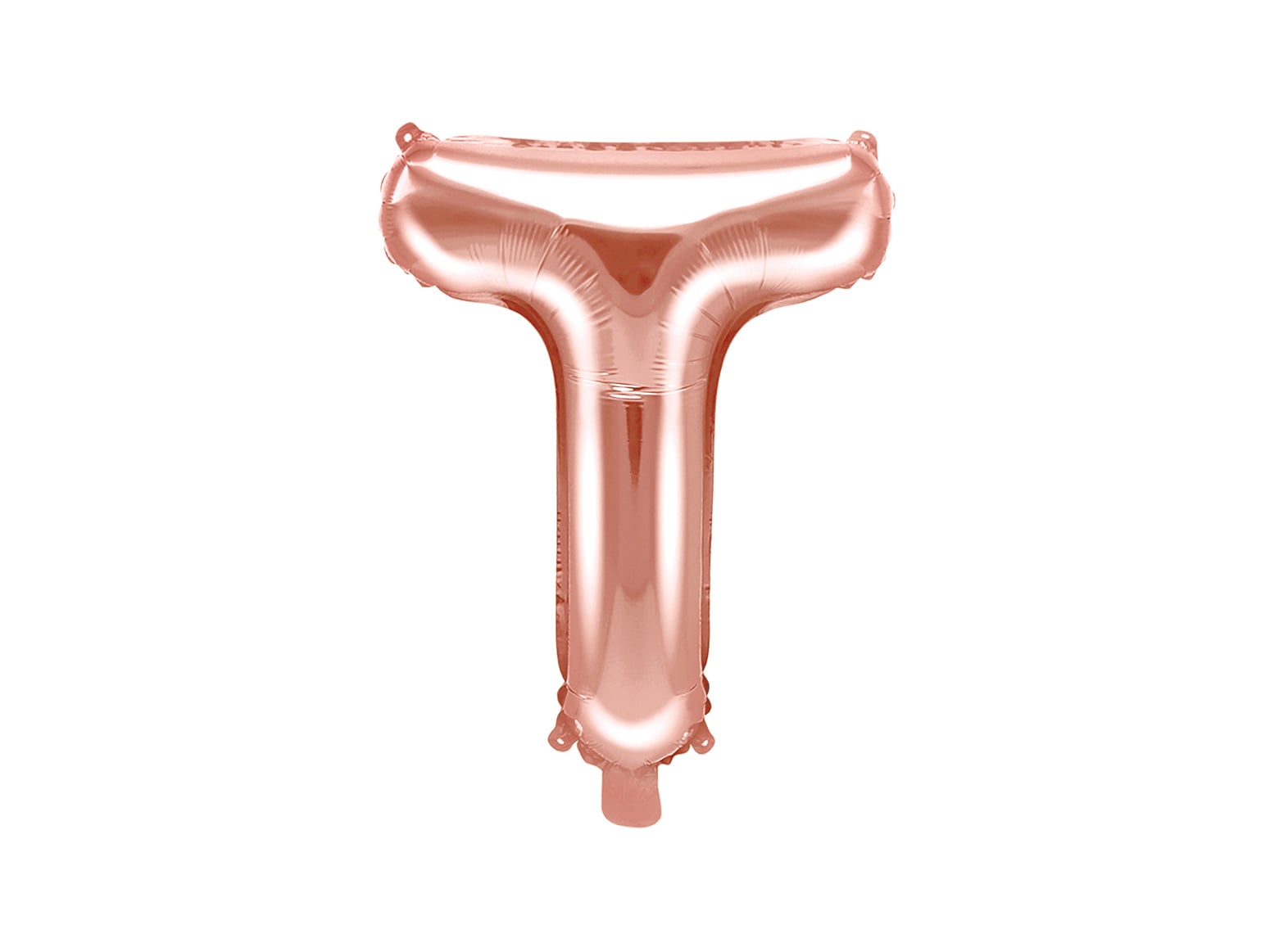 Balon folie Litera ''T'', 35cm, rose gold (1 buc.)