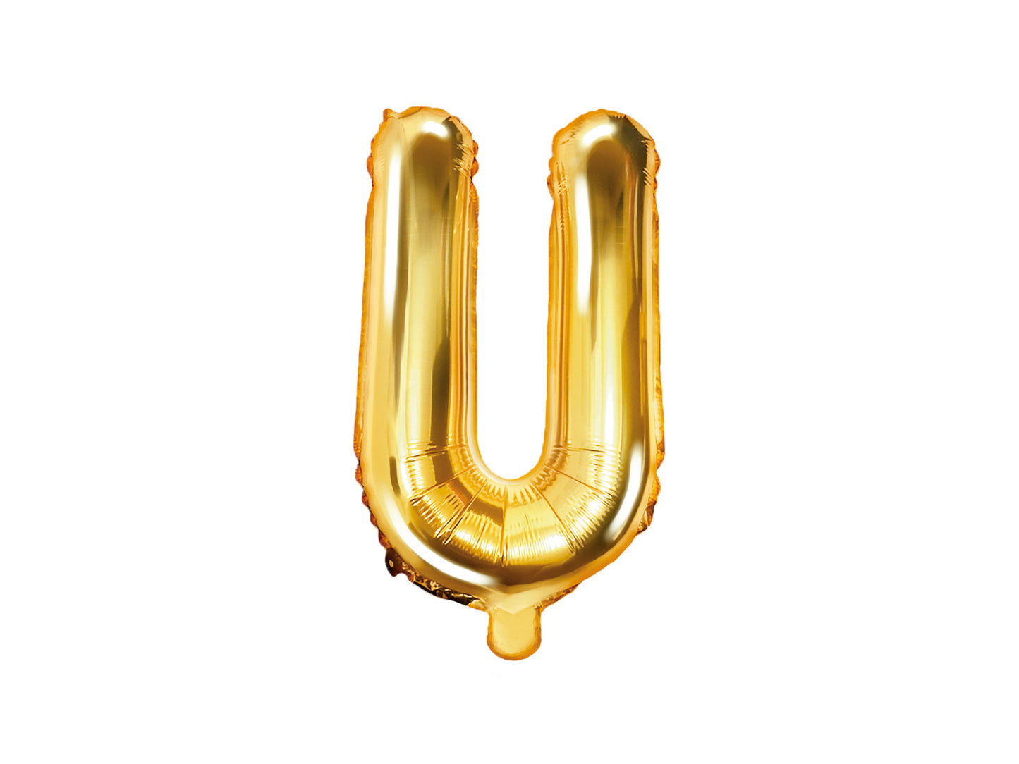 Balon folie Litera ''U'', 35cm, auriu (1 buc.)