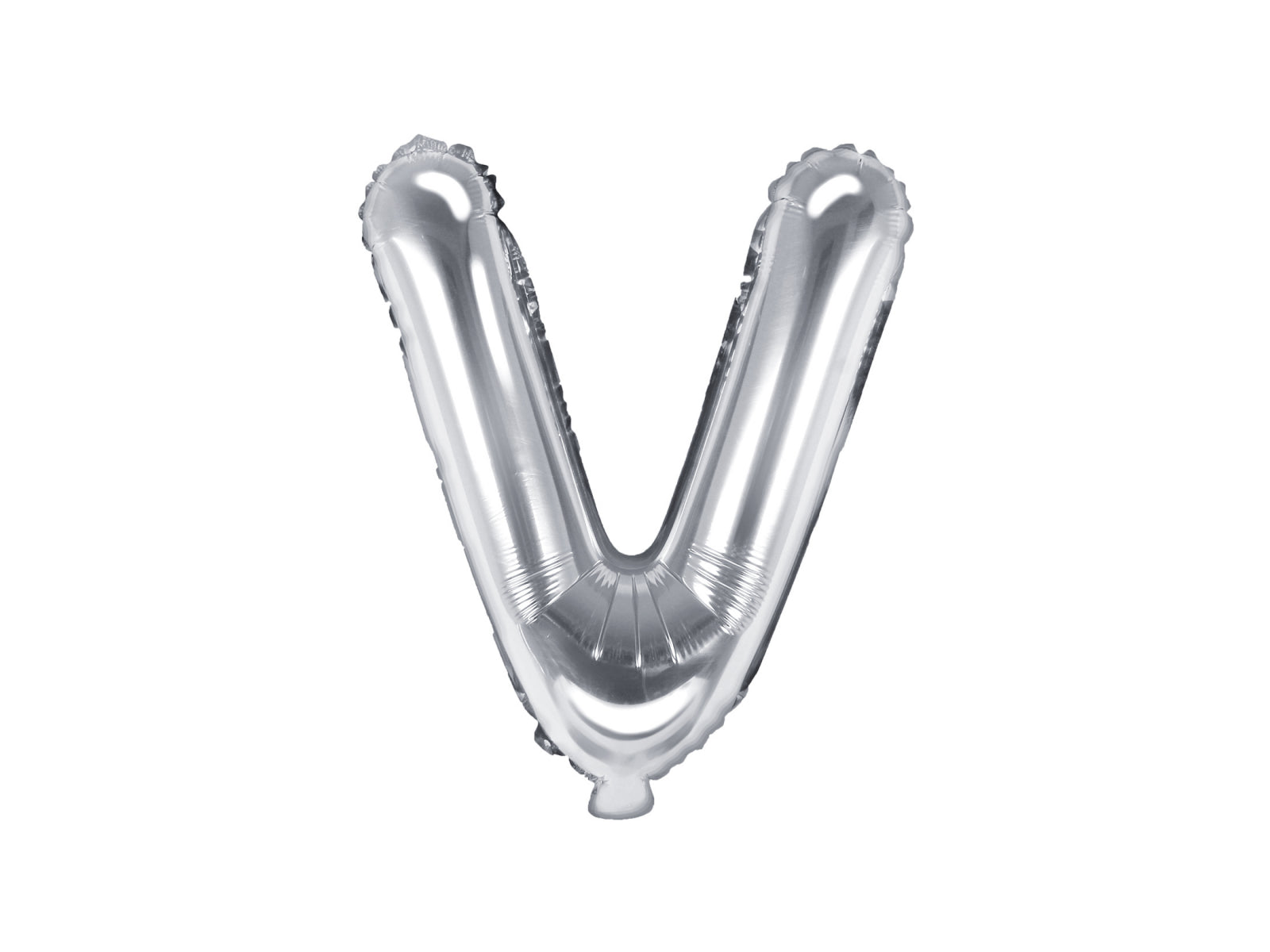 Balon folie Litera ''V'', 35cm, argintiu (1 buc.)