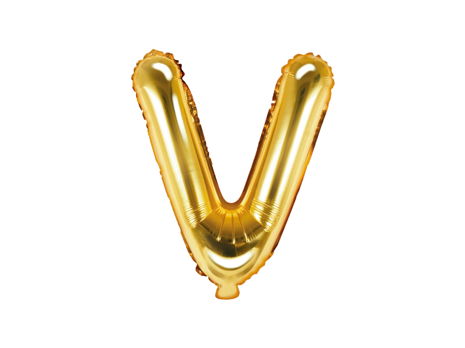Balon folie Litera ''V'', 35cm, auriu (1 buc.)