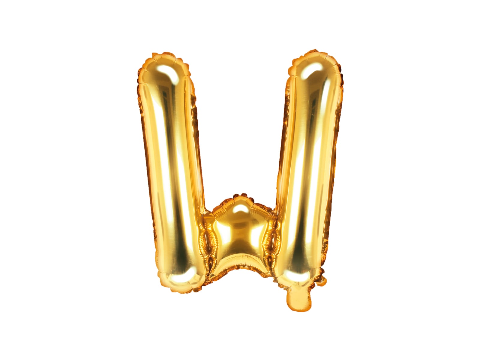 Balon folie Litera ''W'', 35cm, auriu (1 buc.)