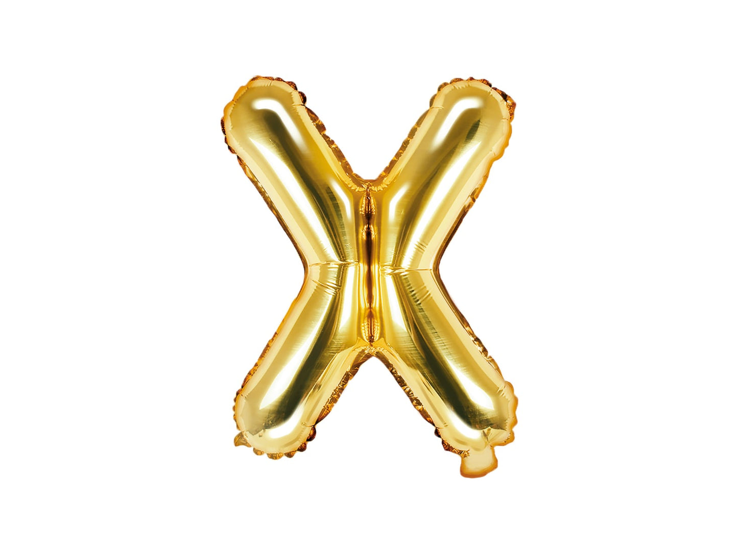 Balon folie Litera ''X'', 35cm, auriu (1 buc.)