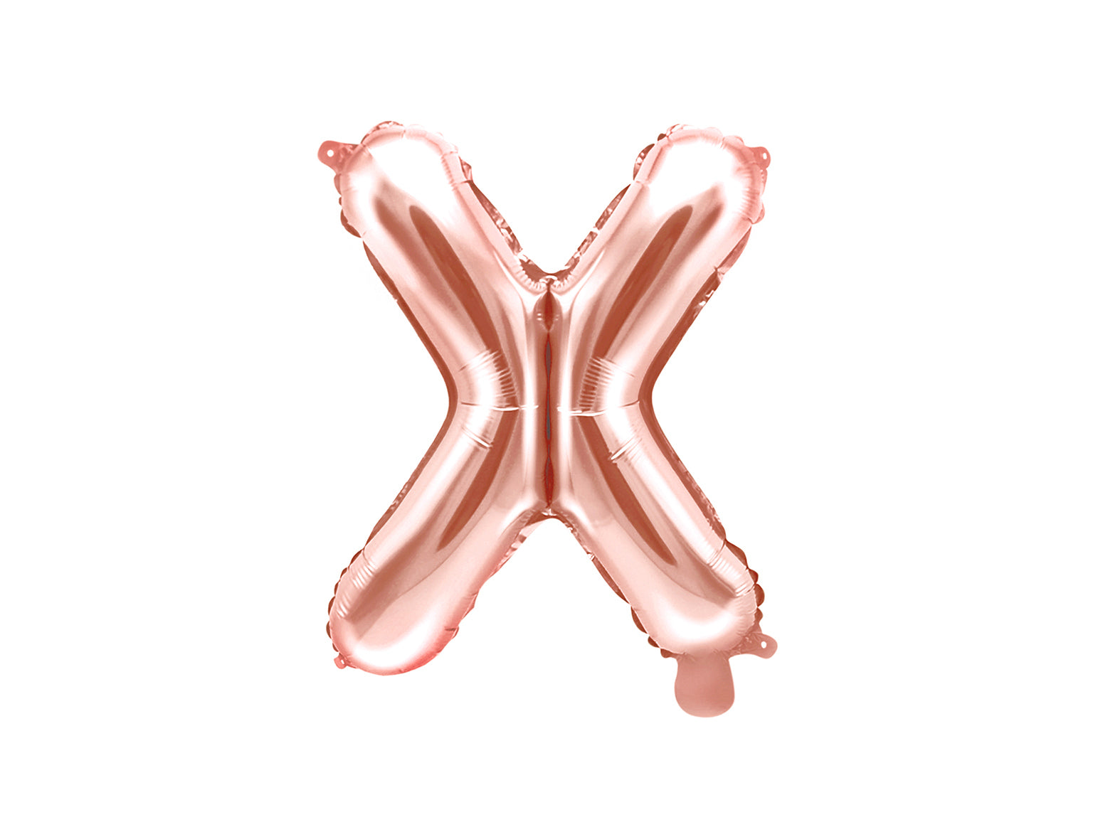 Balon folie Litera ''X'', 35cm, rose gold (1 buc.)
