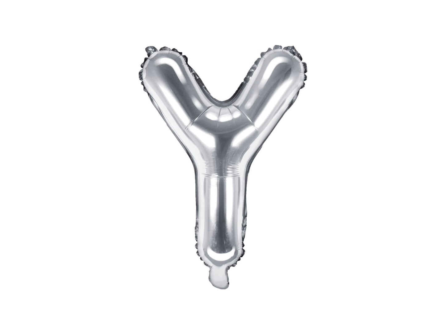 Balon folie Litera ''Y'', 35cm, argintiu (1 buc.)