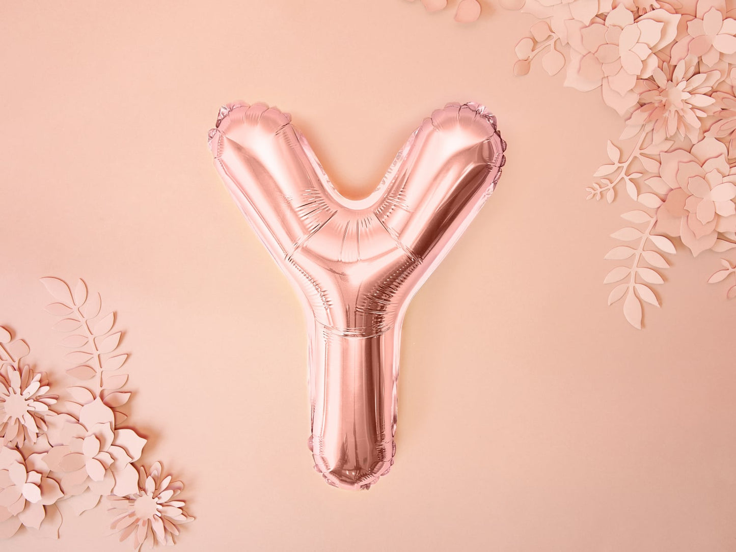 Balon folie Litera ''Y'', 35cm, rose gold (1 buc.)
