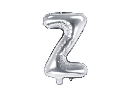 Balon folie Litera ''Z'', 35cm, argintiu (1 buc.)