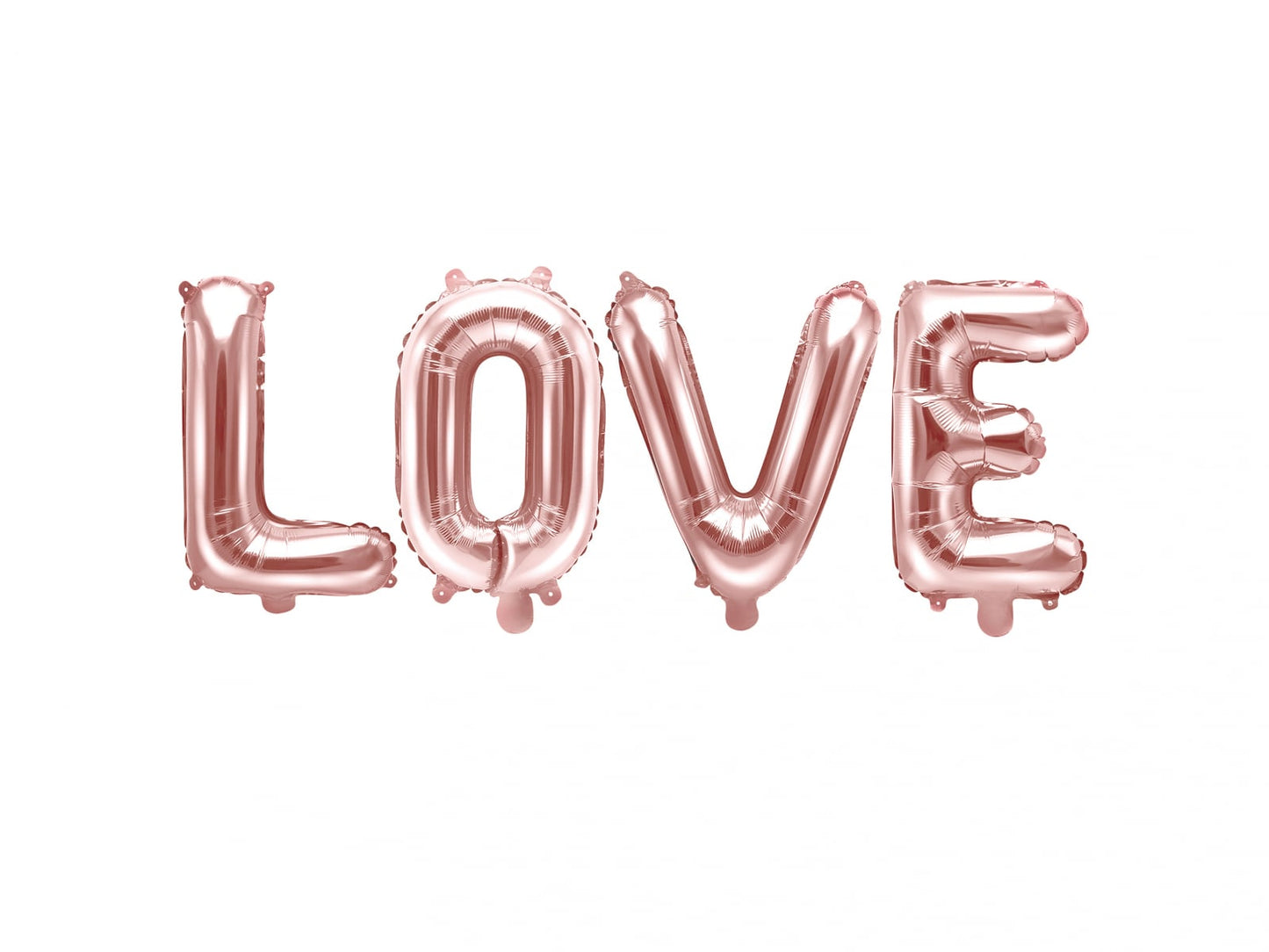Balon folie Love, 140x35cm, rose gold (1 buc.)