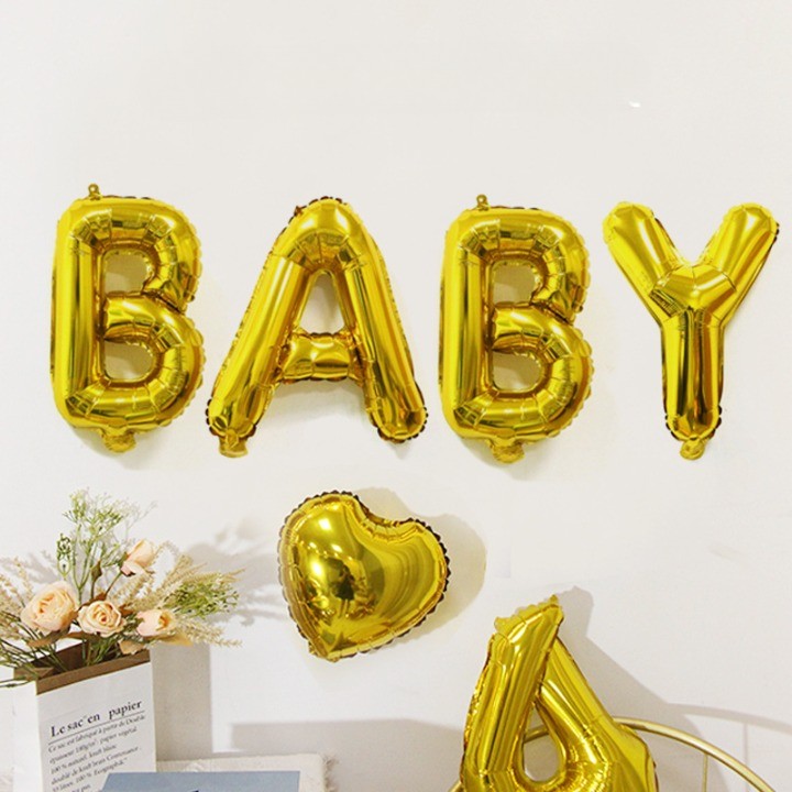 Balon Folie Metalizata Litera A, Klevo, 40 cm, Umflati cu Heliu sau Aer, Ambalaj Individual, Pai inclus, Auriu