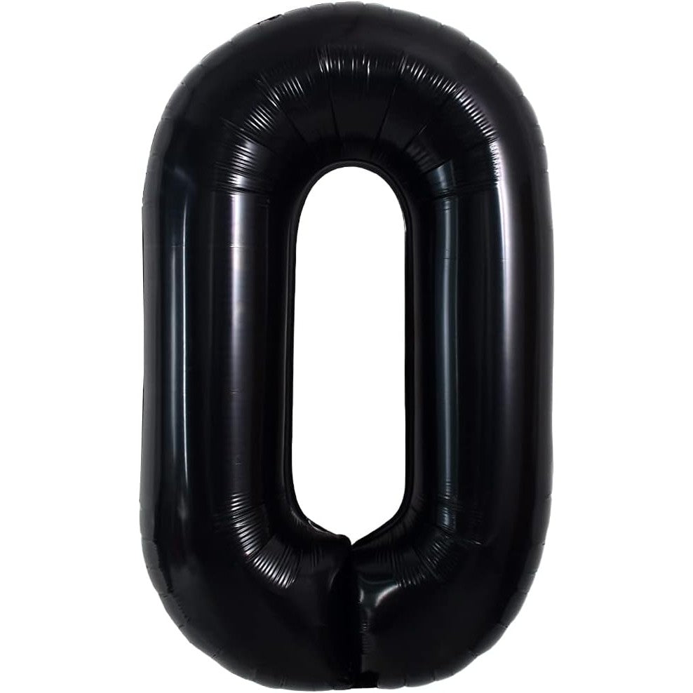 Balon Folie Metalizata Litera O, Klevo, 40 cm, Umflati cu Heliu sau Aer, Ambalaj Individual, Pai inclus, Negru