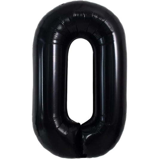 Balon Folie Metalizata Litera O, Klevo, 40 cm, Umflati cu Heliu sau Aer, Ambalaj Individual, Pai inclus, Negru